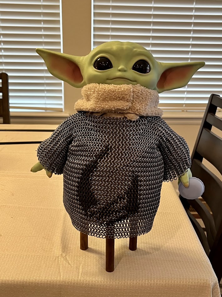 Grogu with Mudhorn inlay shirt